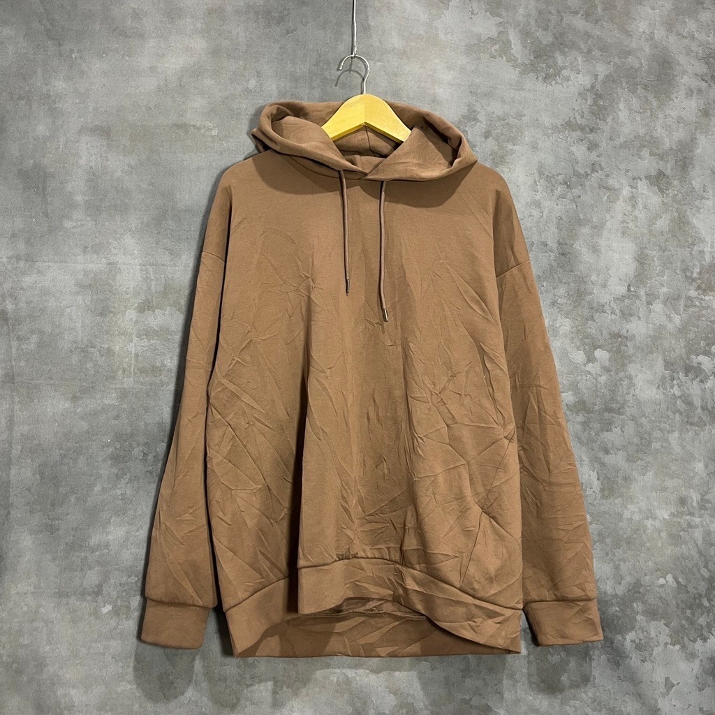 Hoodie hodie gu brown original second preloved
