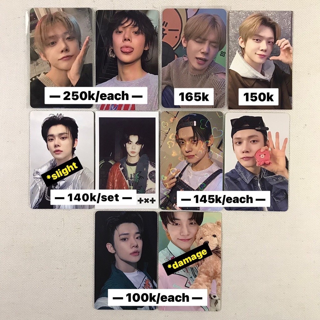PC TXT OFFICIAL YEONJUN POB WVG NO LABELS POB WVG AFTERGLOW YEONJUN MELET POP UP SEASON GREETINGS 20