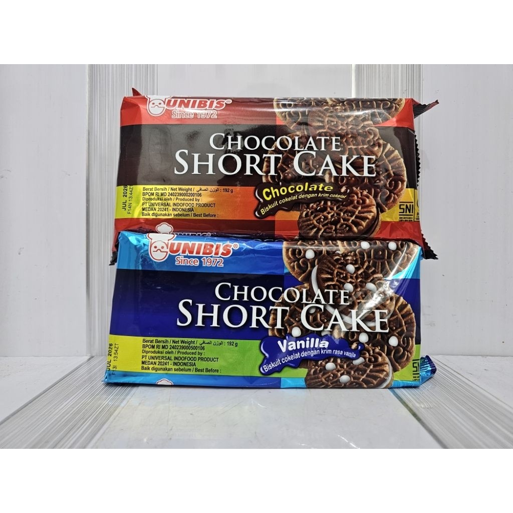 Unibis Chocolate Short Cake 192g Jajanan Murah