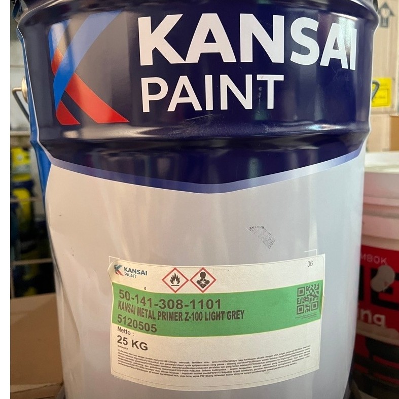 KANSAI PAINT 50-141-308-1101 KANSAI METAL PRIMER Z-100 Light Grey 25 KG
