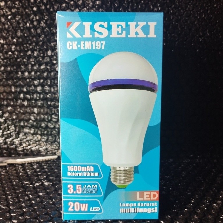 Lampu LED Kiseki CK-EM197 20W Baterai Lithium 1600mAh Lampu Darurat Multifungsi