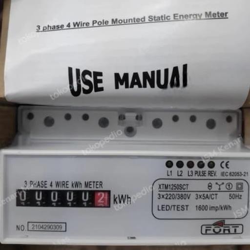 Kwh Meter 3 Phase Analog Via Ct Xtm1250Sct Fort