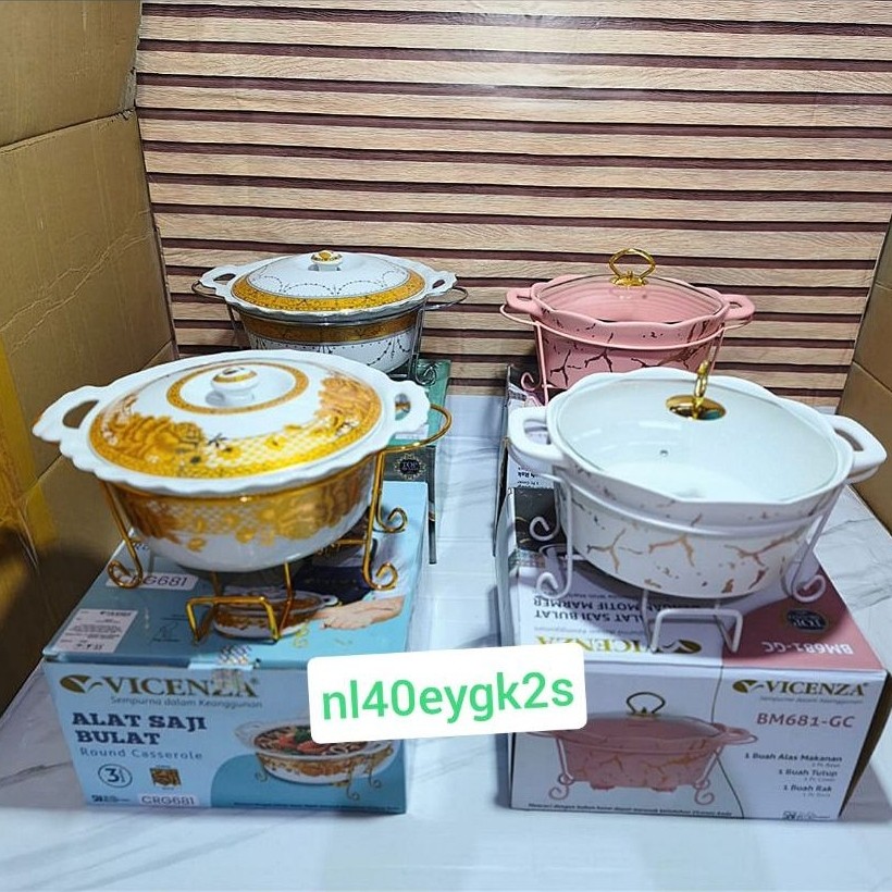Wadah Saji Soup Keramik VICENZA / Prasmanan Sop Bulat Keramik VICENZA [ORIGINAL]