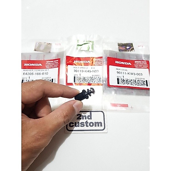 Baut L ring mur karet set winshield ori Honda CBR 150 250 CBR150 CBR250 CBR150R CBR250R CBR250RR CB 