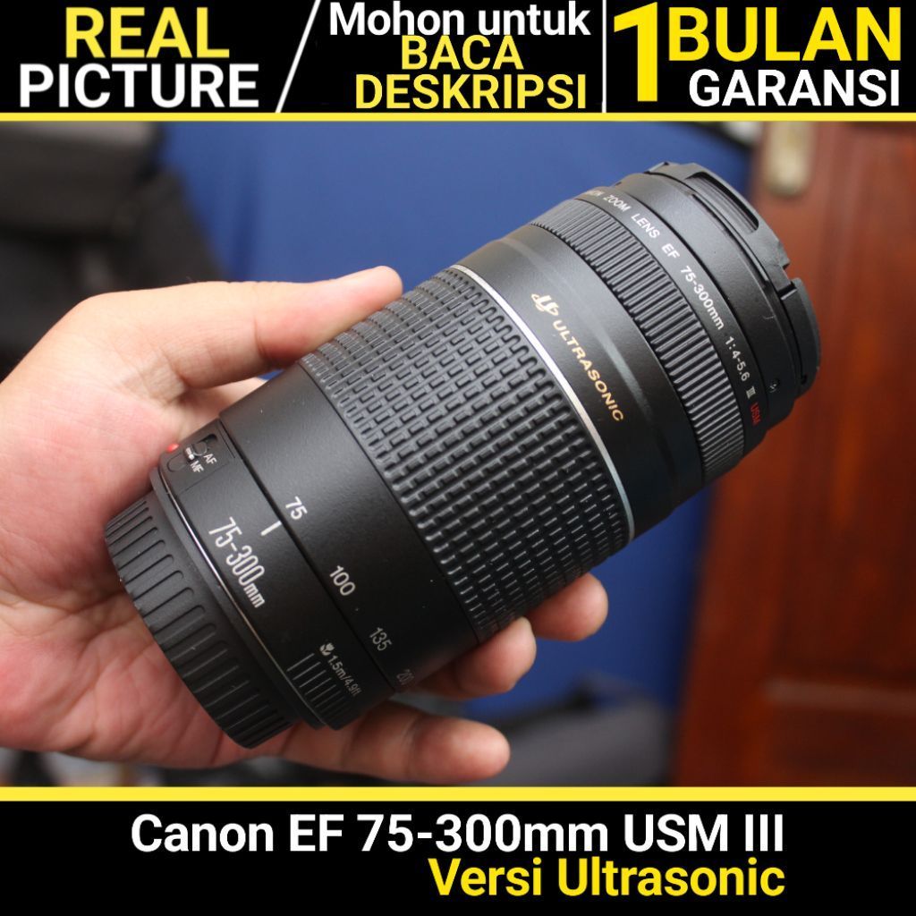 Canon 75-300mm USM III Ultrasonic / Canon 75 300mm - Jualbelikamerabekas