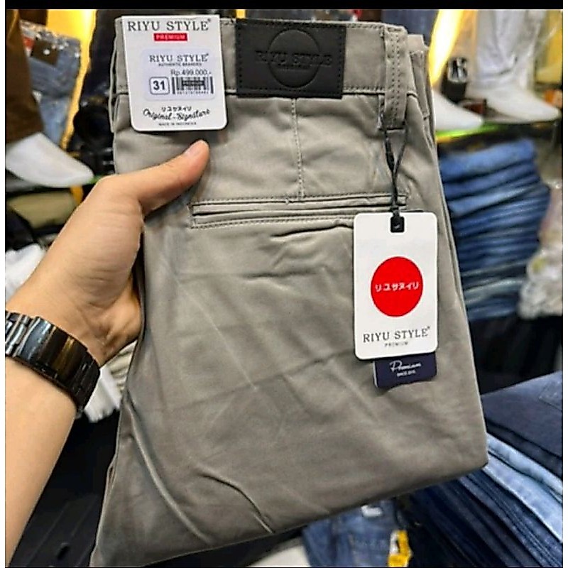 celana panjang chinos pria riyu style//celana panjang chinos pria terbaru//celana panjang chino pria