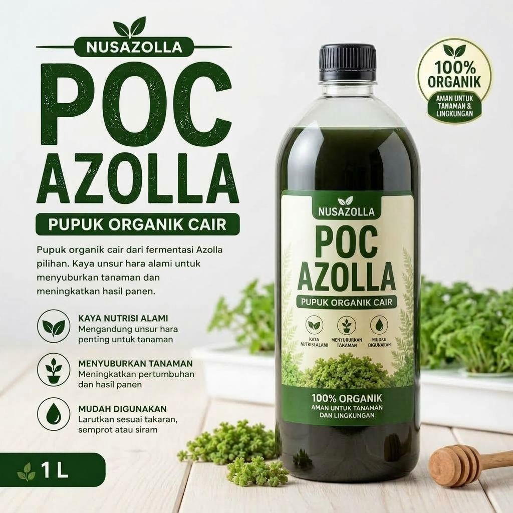 POC Azolla 1 L – Pupuk Organik Cair Azolla – Pupuk Tanaman – Nutrisi & Penyubur Tanaman
