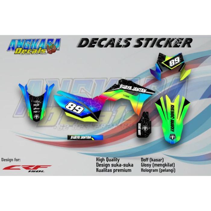 Decal sticker stiker crf 150/250 costum