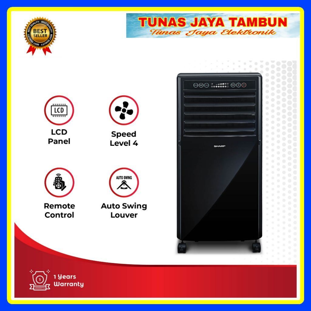 AIR COOLER SHARP PJ A 77 TY / SHARP AIR COOLER PJ-A 77TY / SHARP PJ-A77TY-B PENDINGIN UDARA PORTABLE