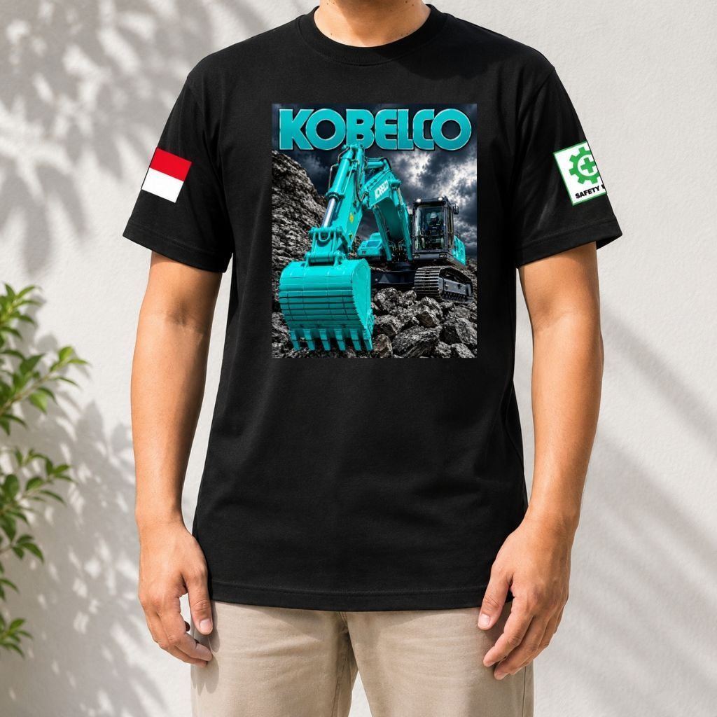 Kaos excavator kobelco/kaos sablon DTF