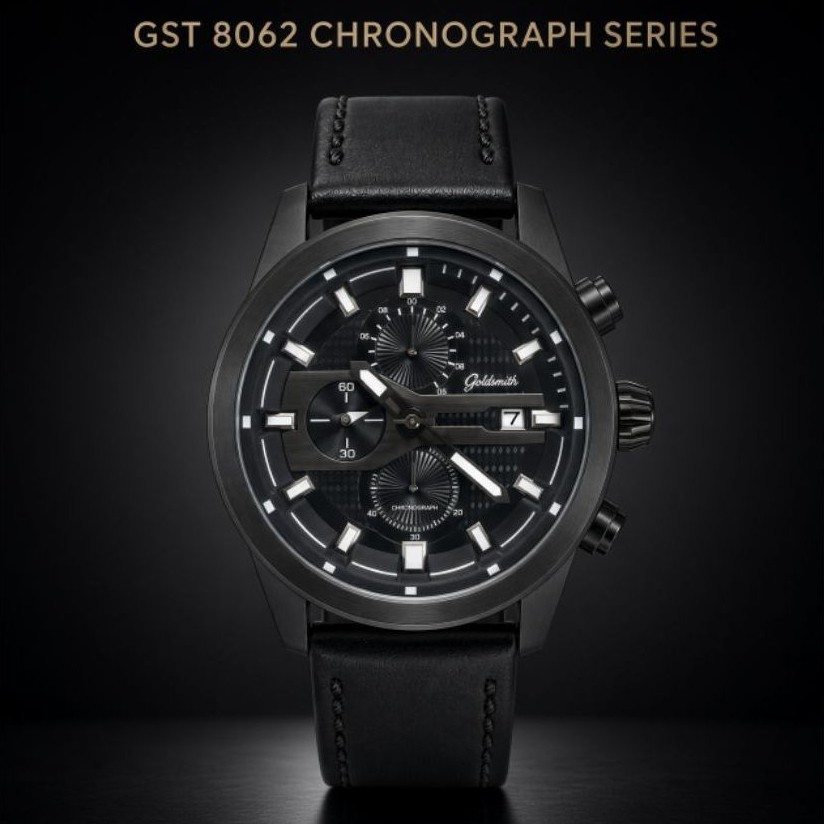 jam tangan pria goldsmith gst 8062 chronograph