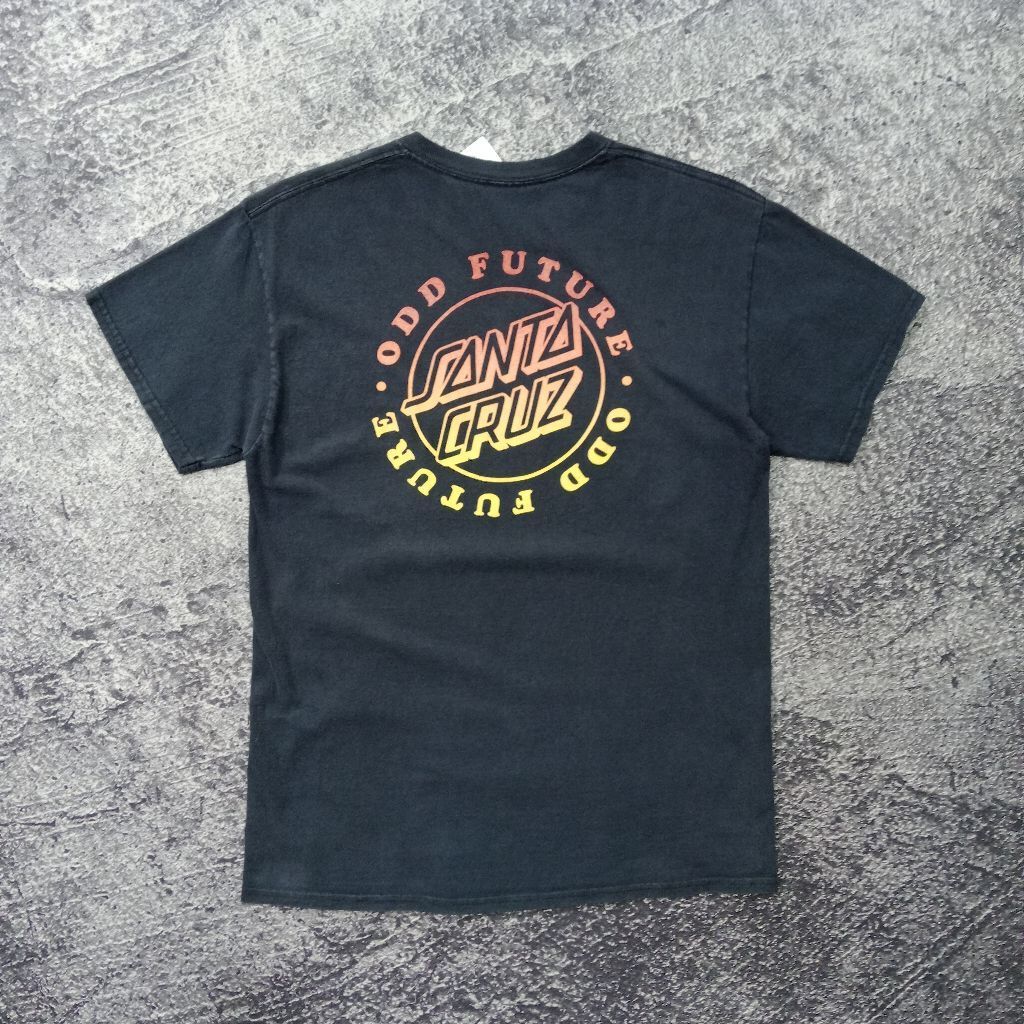 shirt kaos pendek pria SANTA CRUZ ODD FUTURE big logo gambar belakang casual murah size m