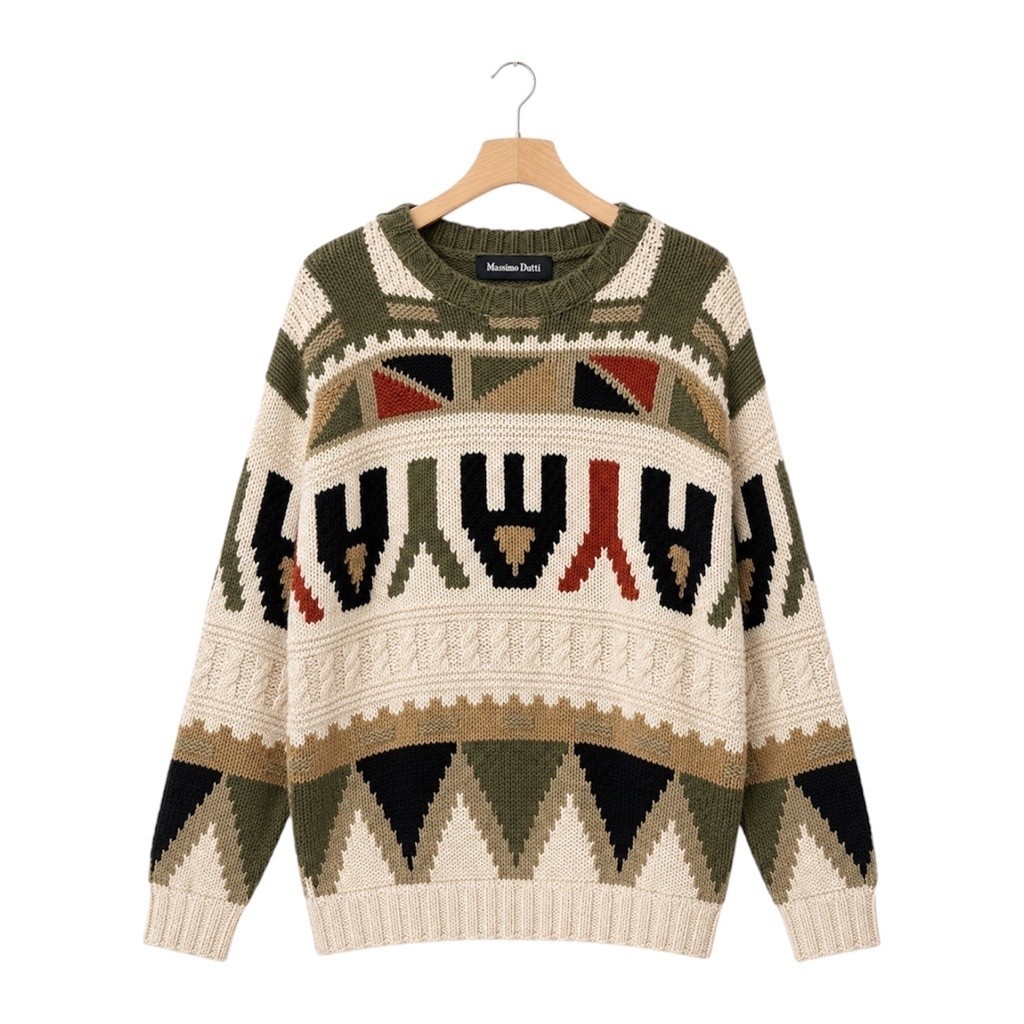 (M) Sweater Crewneck Knit Massimo Dutti New