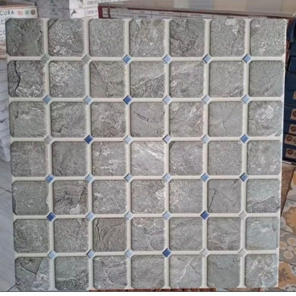 Keramik Lantai / Garasi / Teras Kasar 50x50 ARMENIAN GREY