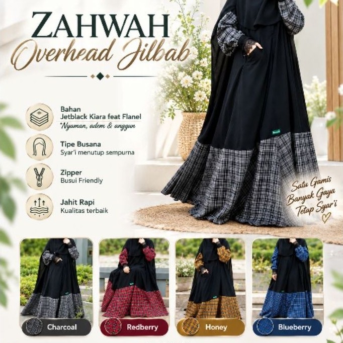 Overhead Khimar Zahwah by Ummu Zabran