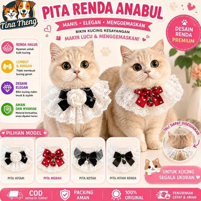 TERLARIS!! PET ACESSORIES KAIN NYAMAN UNTUK ANABUL BANDANA ANJING KUCING KALUNG KUCING ANJING SYAL A