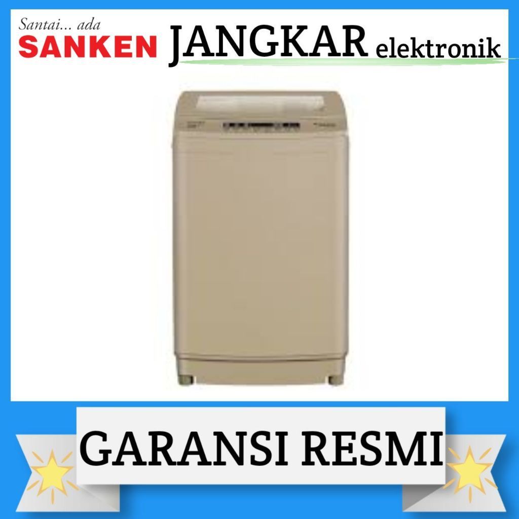 TOP LOADING SANKEN 10,5KG QW-S102GS/SANKEN MESIN CUCI 1TABUNG 10,5KG QW-S102GS GARANSI RESMI