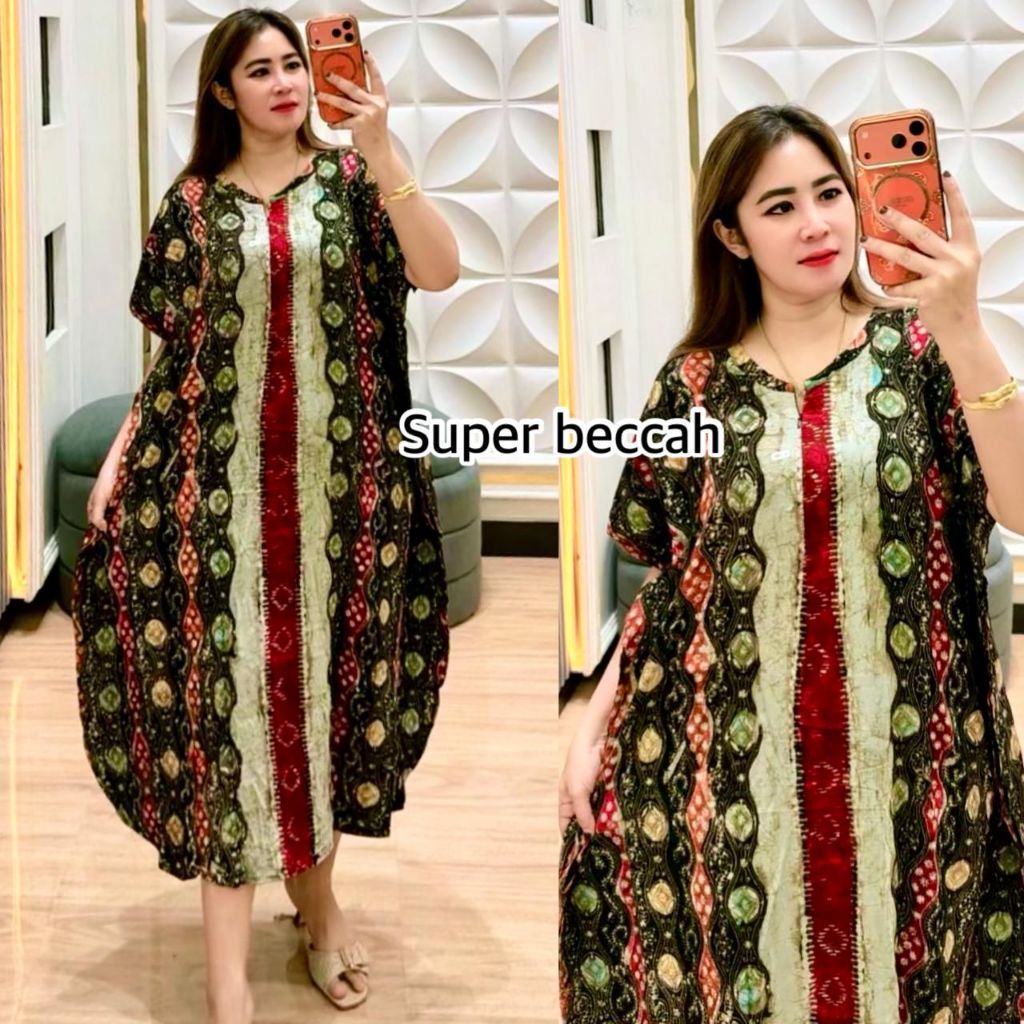 daster lowo pompom pendek rayon