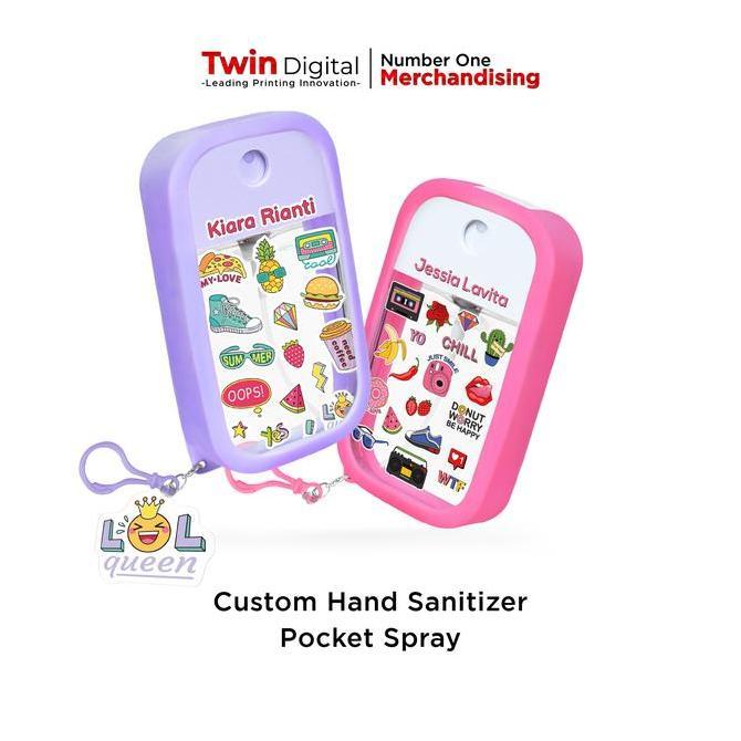 Custom Hand Sanitizer Pocket Spray 38ML Cair - Custom Hand Sanitizer