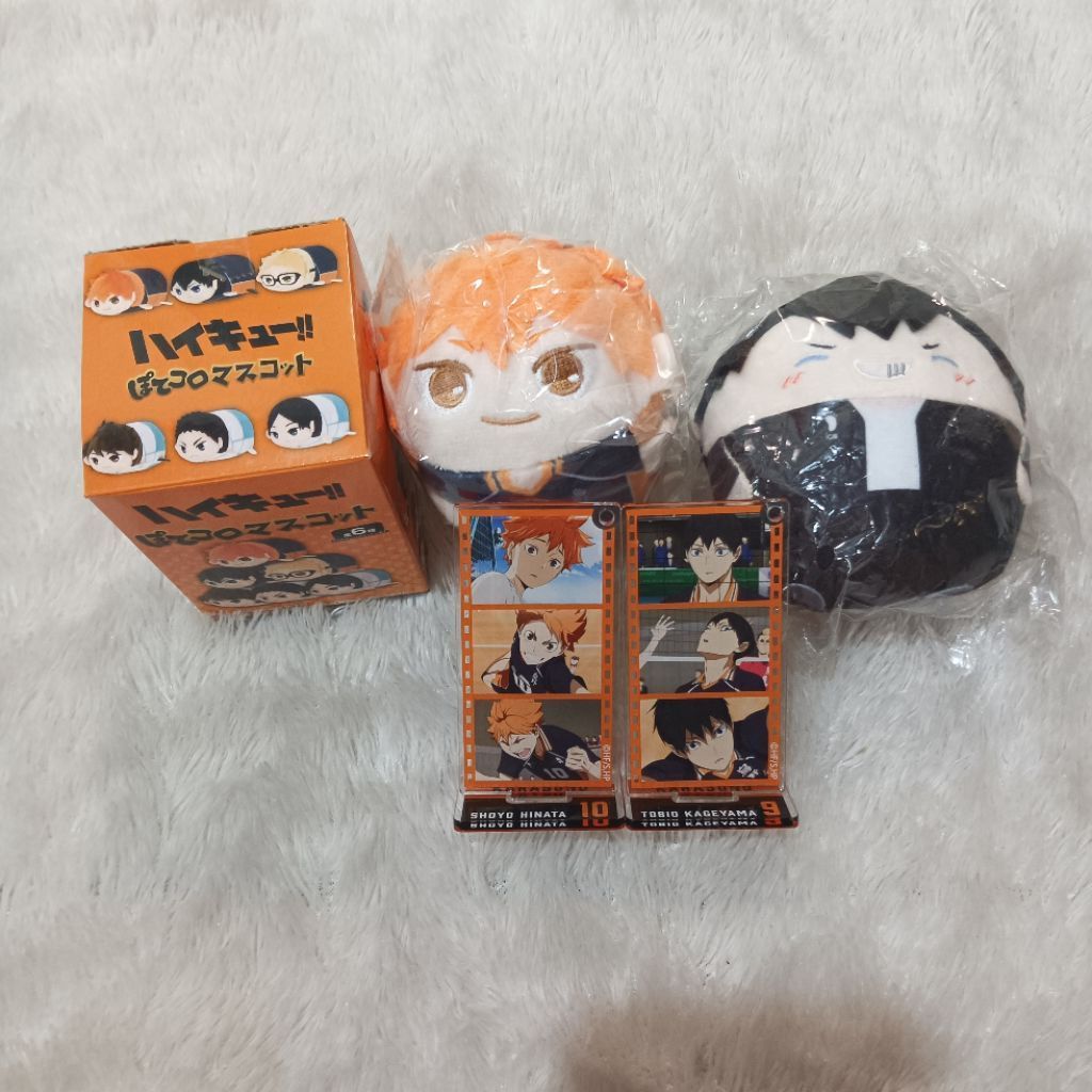 [READY] Haikyuu Shoyo Hinata Tobio Kageyama Keychain Stuffed Mascot Acrylic Standee Karasuno