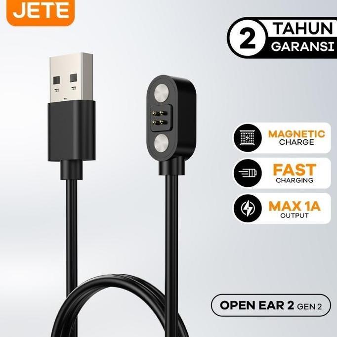 JETE Magnetic Charger Open Ear 2 - Open Fast Original (TERBAIK) (TERBARU) (TERMURAH)