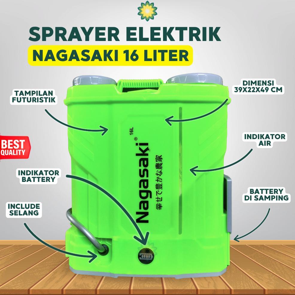 Tangki Sprayer Elektrik NAGASAKI 16 Liter / Alat Semprot Elektrik