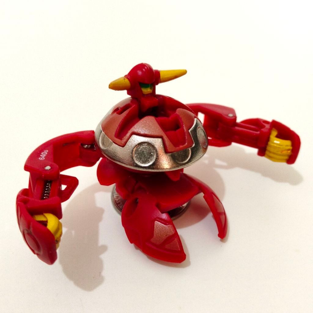 Figur Bakugan Pyrus Premo Vulcan Rare – Mini Figure Original Color Like New +Bonus