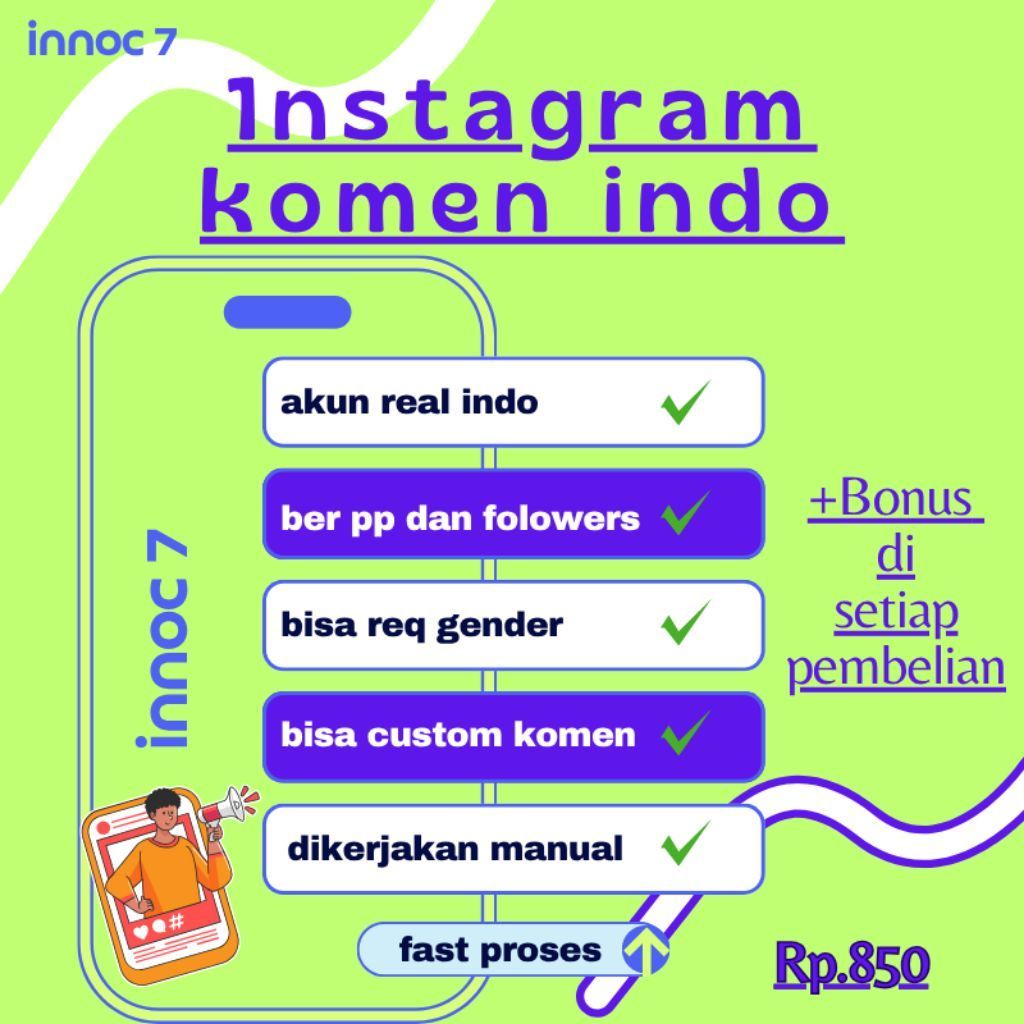 Jasa Komentar Insagr4m ASLI AKUN INDO PERMANEN