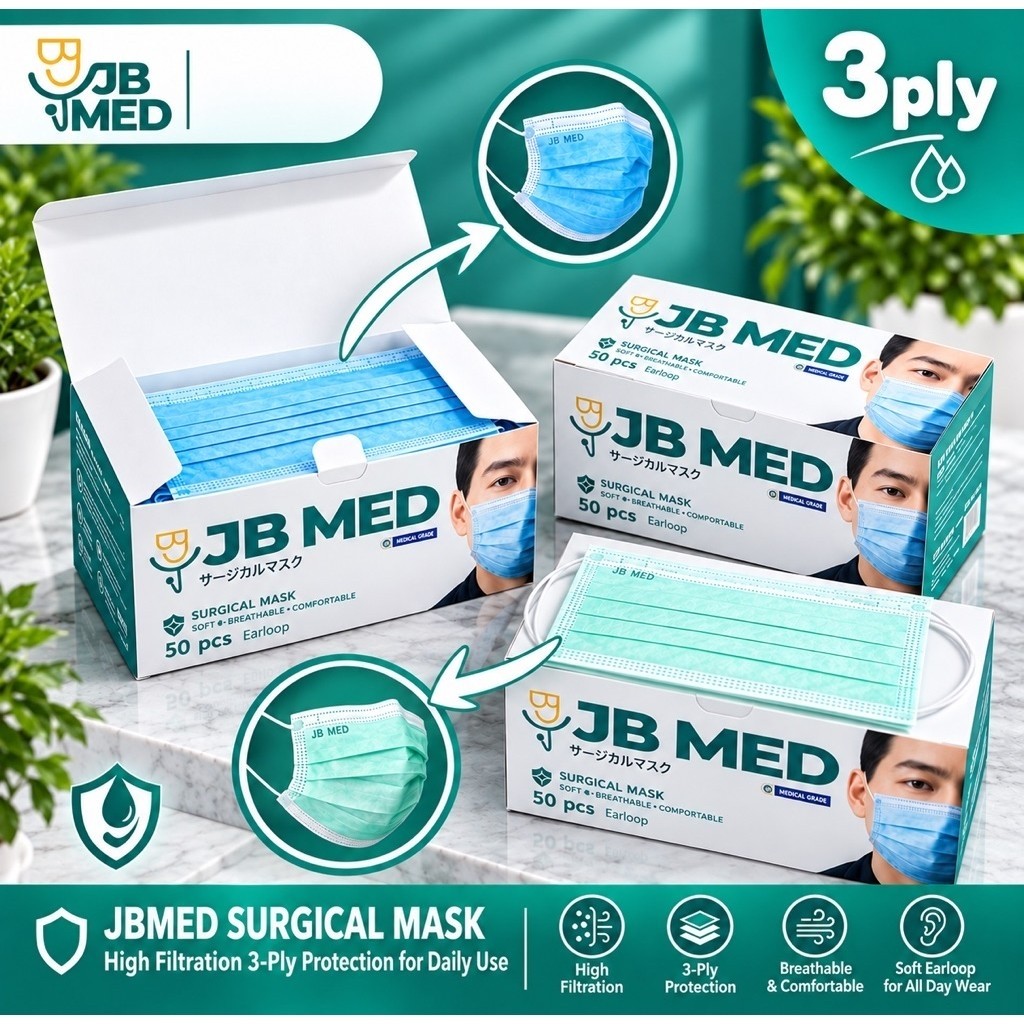 Masker Medis 3 Ply - JB MED
