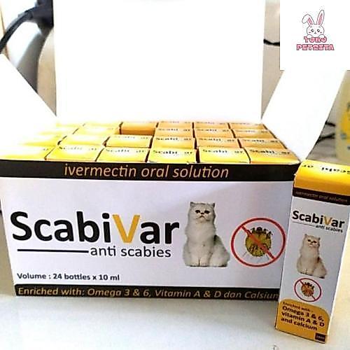 SCABIVAR - Obat Scabies Minum Kucing 10ml