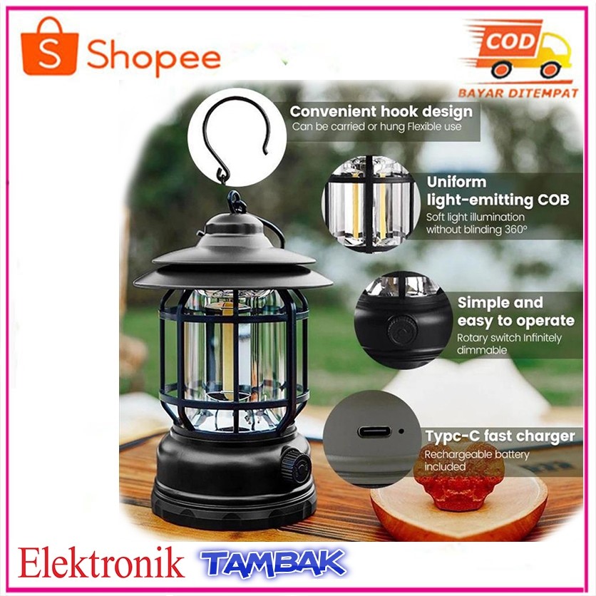 Lampu Emergency / Camping LED Bentuk Lentera Merek Muxindo MUX-L27