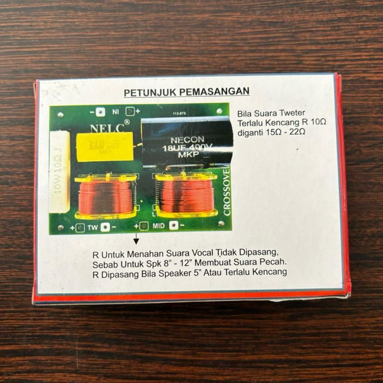 Kit Crossover Pasif 2 way Tweeter + Vokal NELC N-161 | Crosover pasif 2 way Nelc