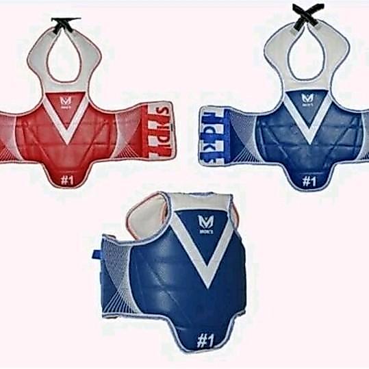 BODY PROTECTOR MOKS TAEKWONDO MERAH-BIRU REVERSIBLE
