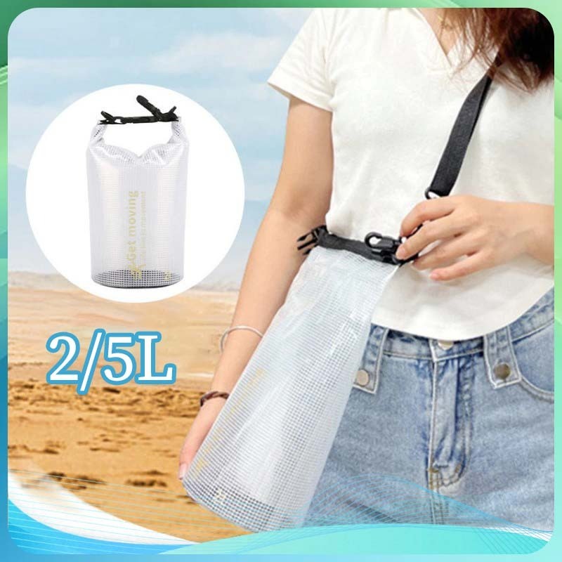 Tas Waterproof Anti Air Mancing Waterproof Dry Bag 2/5 Liter Tas Waterproof Untuk Renang & Pantai