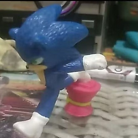 ACTION FIGURE ORIGINAL SONIC THE HEGHEDOD TAG MCDONALD'S SIZE 7 CM
