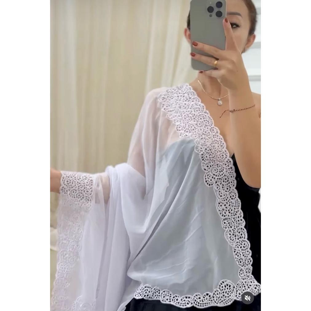 KAIN KEBAYA BORDIR PUTIH//NEW KAIN KEBAYA BORDIR
