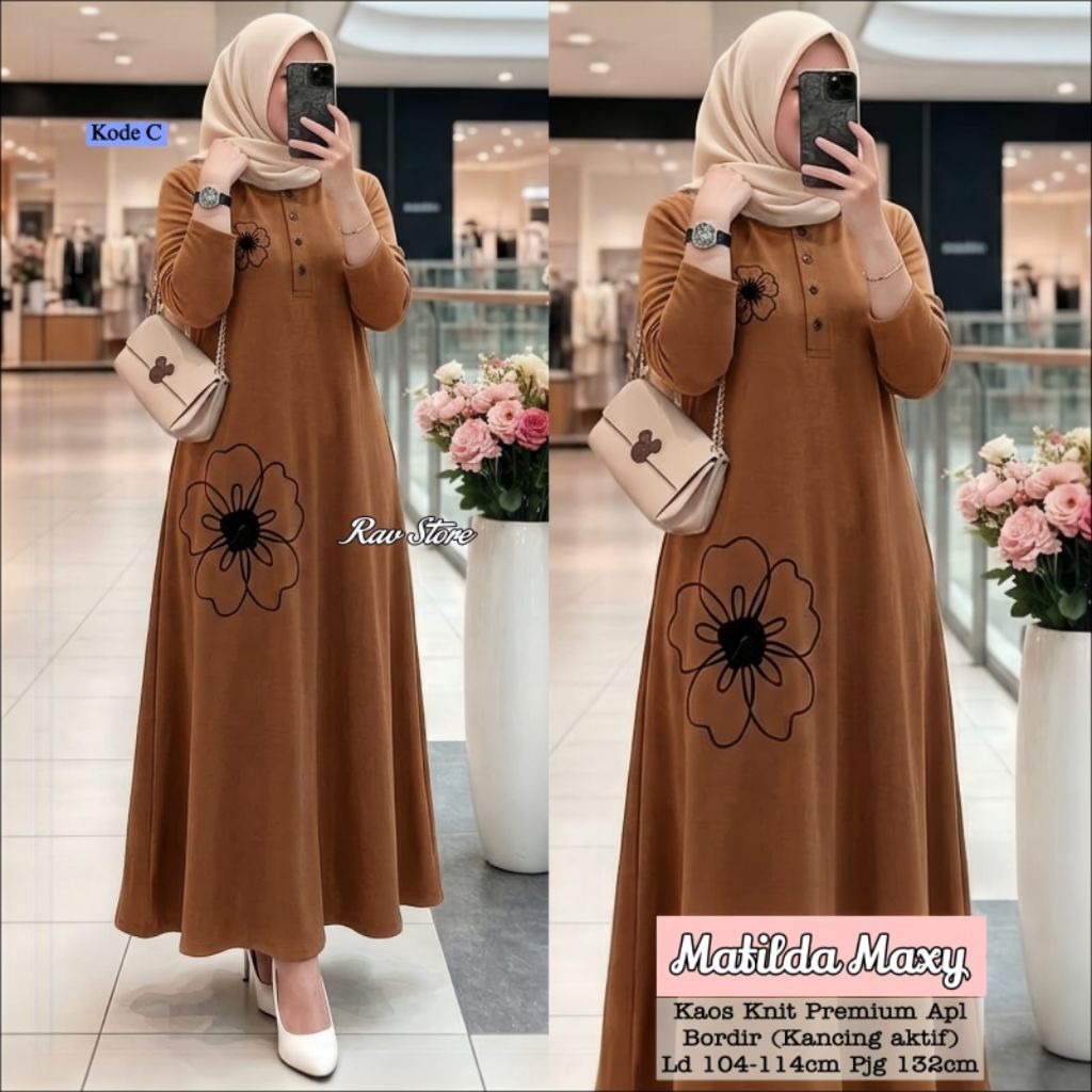 GAMIS LEIRA SET /MATILDA DRESS   REALPIC  CANTIK BY VALENT