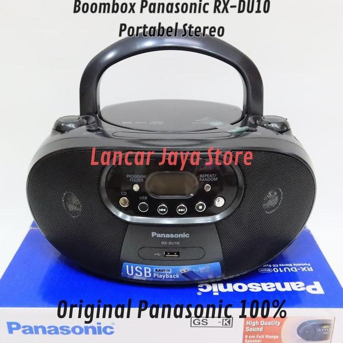 Mini Compo CD Player/Panasonic RX-DU10 Black Original CD Lagu