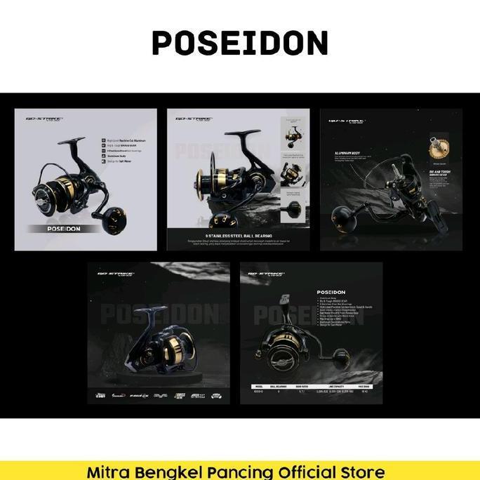 Reel Go Strike Poseidon 4000-6000HG PG Saltwater Resistance Reel Pancing Original