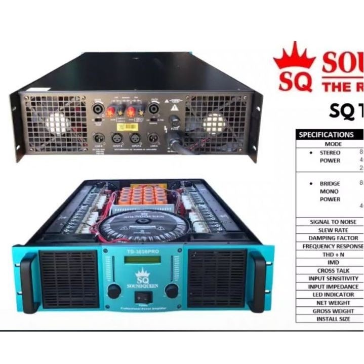 POWER SOUNDQUEEN TD 3800PRO/ Power Soundqueen Td 3800Pro/ power soundqueen td 3800pro