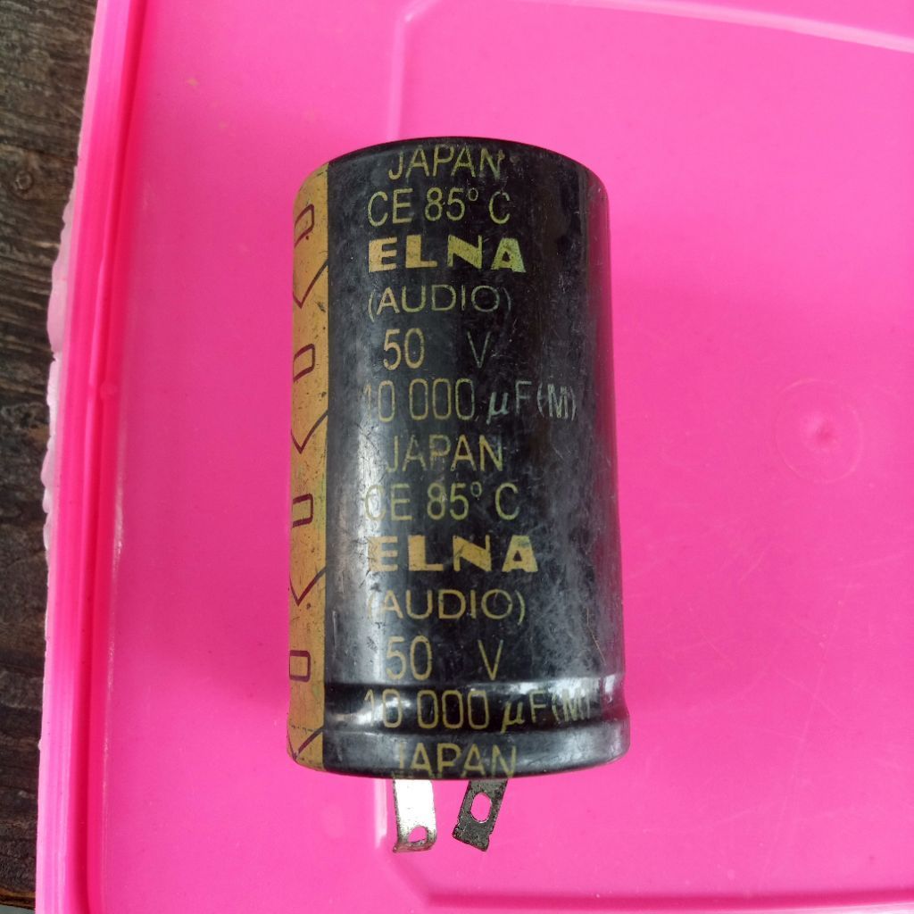 elco audio 10000 uf 50 V merk elna Japan baru stok lama