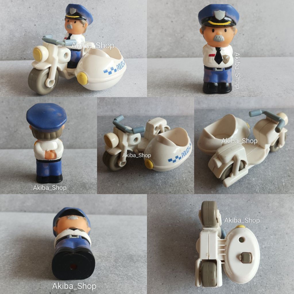 ELC Happyland Figures Police and Motorcycle Police Station | Pirate Ship Bajak Laut | People Constru
