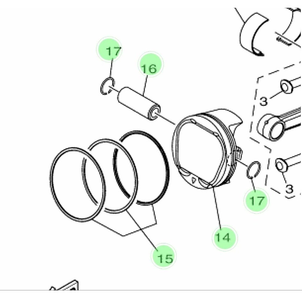 BLOK SEHER XMAX OLD DAN PISTON KIT XMAX 250 ORIGINAL YAMAHA 100%