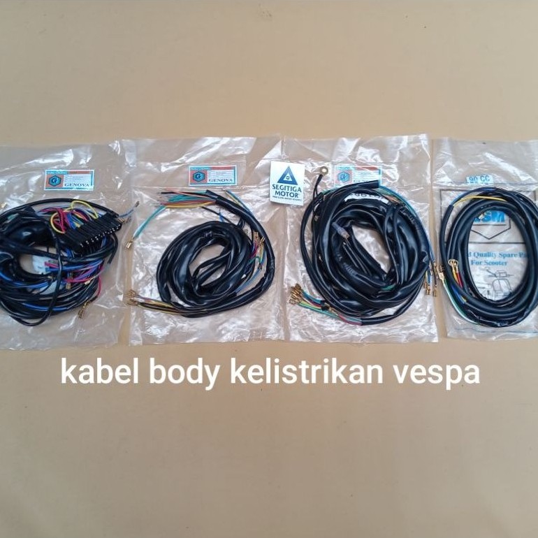 kabel body kelistrikan vespa
