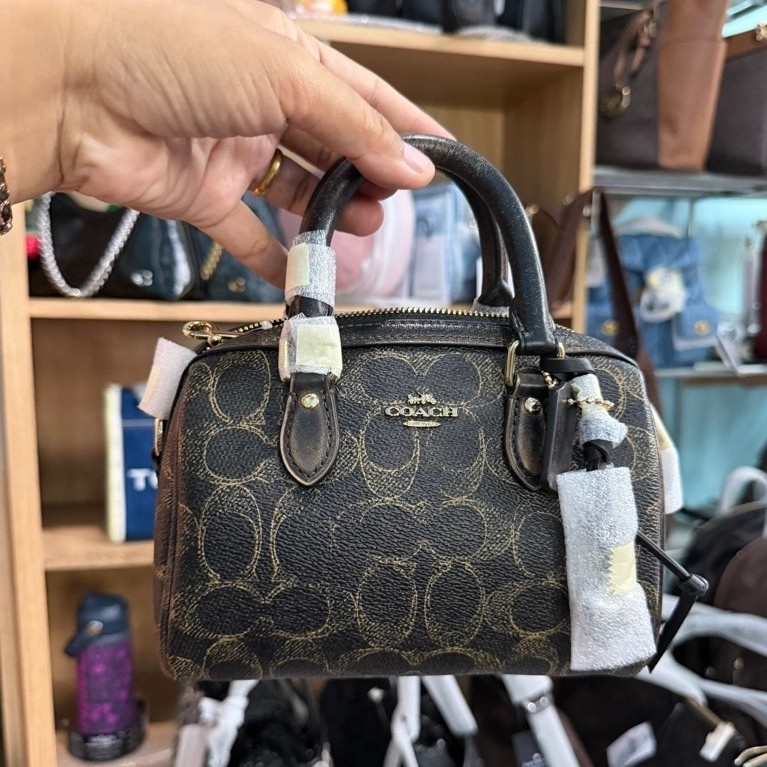 Mini rowan loved leather satchel