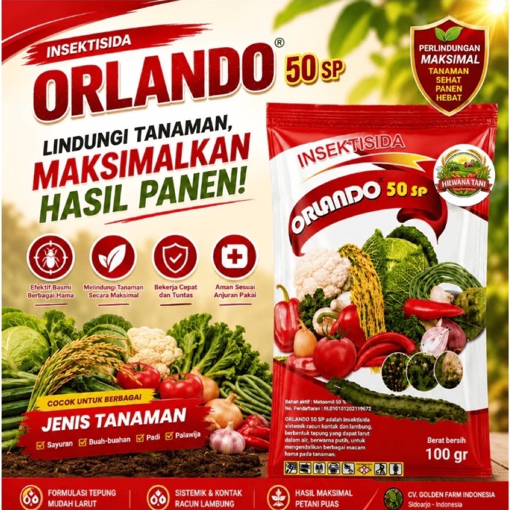 Orlando 50sp Insektisida Sistemik Metomil 50%
