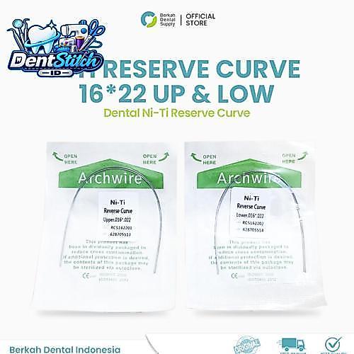 Dental Niti kawat Reverse Recta #16*22 Upper dan Lower