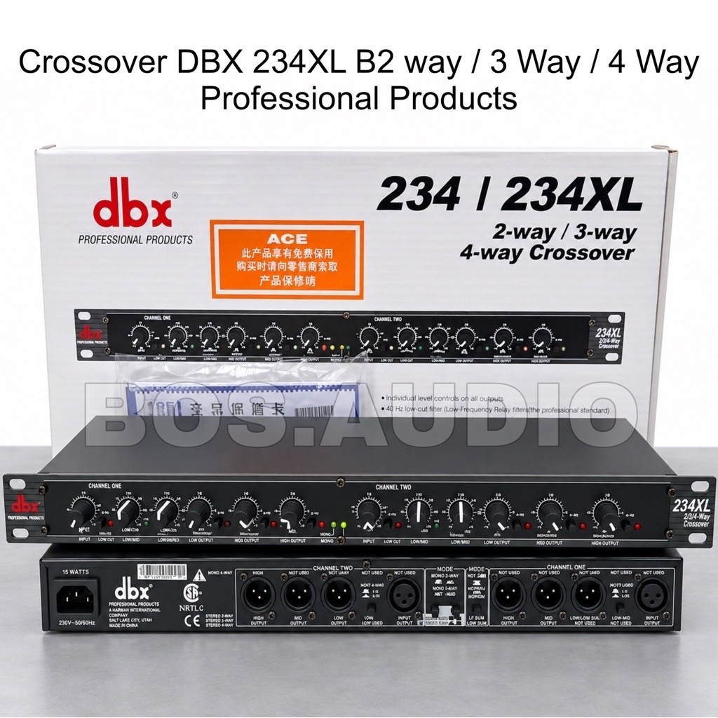 Crossover DBX 234XL 2way / 3way / 4way Crossover dbx234 xl ( BISA COD )