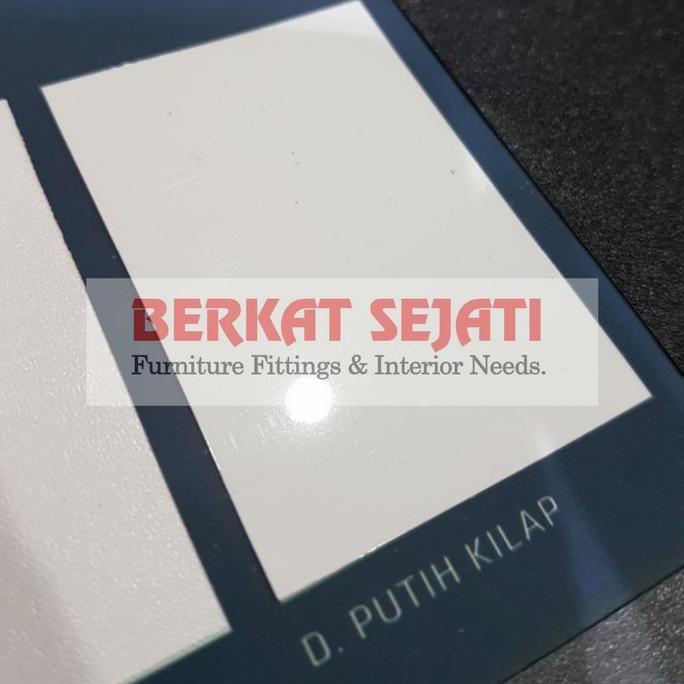 Gassx- Decosheet Putih Gloss Kilap Decosit Tacon Pelapis Furniture Background Foto