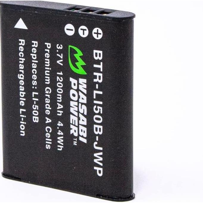 BEBAS ONGKIR - WASABI POWER Battery & Charger for Olympus LI-50B LI50B LI 50B 50C LI-50C LI50C UC-50